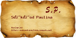 Sükösd Paulina névjegykártya